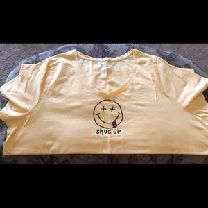 Rhinestone blinged T-shirt